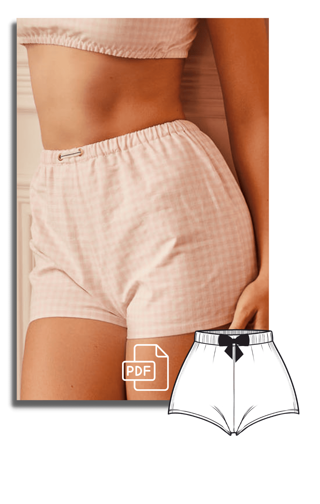 Coudre un Shorty Boudoir Francais